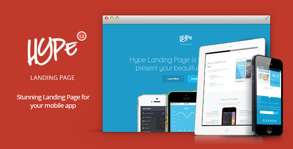 Hype – App Landing Page