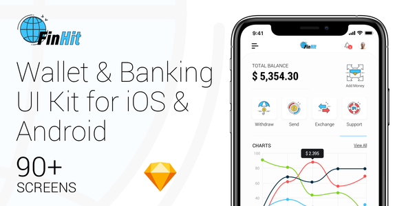 FinHit – Wallet & Banking UI Kit for iOS & Android
