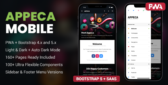 Appeca – Mobile Template & PWA